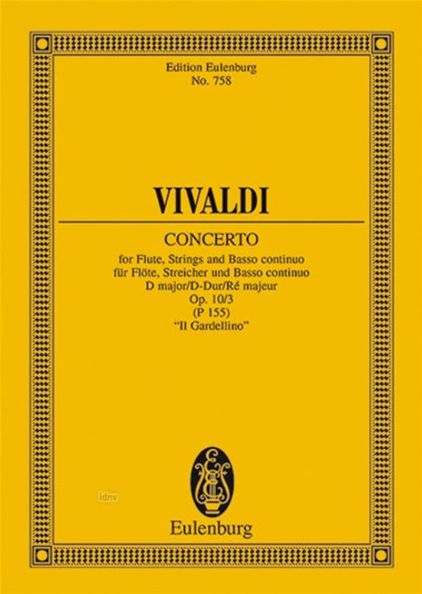Antonio Vivaldi: Concerto D-Dur op. 10/3 RV 428, Noten