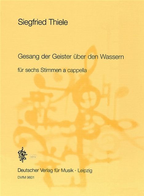 Gesang der Geister über den Wa, Noten