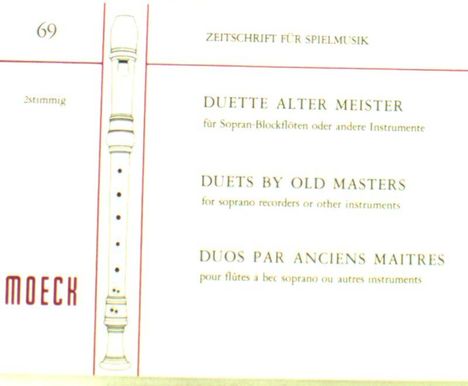 Arcangelo Corelli: Duette alter Meister, Noten