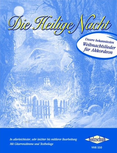 Alfons Holzschuh: Die Heilige Nacht, für Akkordeon, Noten