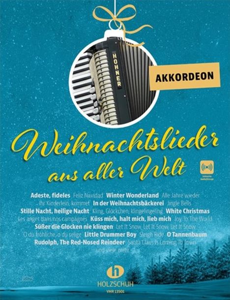 Uwe Sieblitz: Weihnachtslieder aus aller Welt - Akkordeon, Noten