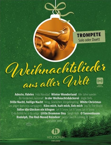 Uwe Sieblitz: Weihnachtslieder aus aller Welt - Trompete, Noten