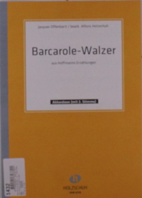 Jacques Offenbach: Barcarole-Walzer (Hoffmanns Erzählungen), Noten