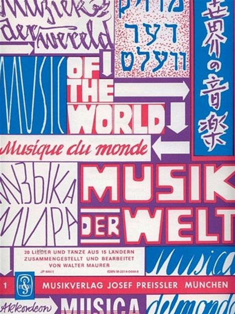 Walter Maurer: Musik der Welt, Band 1, Noten