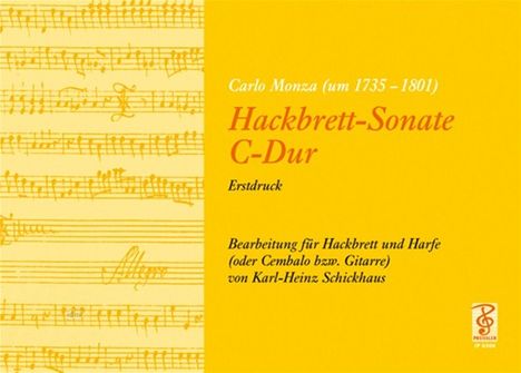 Carlo Ignazio Monza: Hackbrett-Sonate C-Dur, Noten