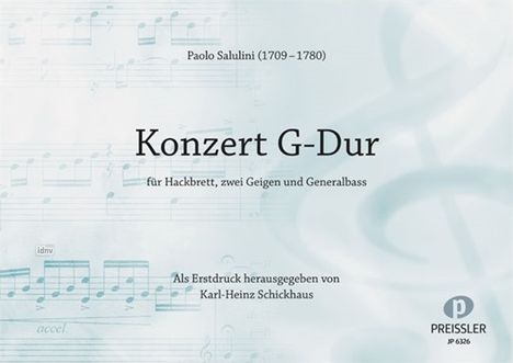 Paolo Salulini: Konzert G-Dur, Noten