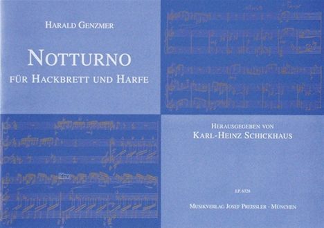 Harald Genzmer: Notturno, Noten