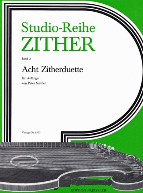Peter Suitner: Studio-Reihe Zither 2. Acht Zitherduette op. 55a, Noten
