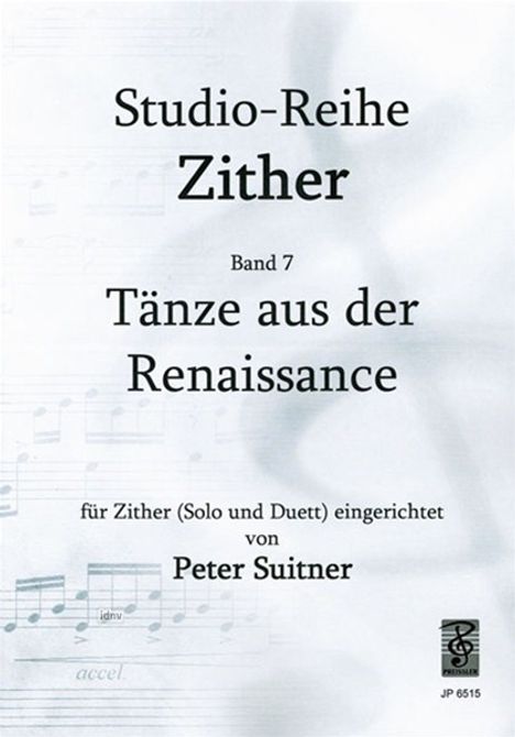 Alonso Mudarra: Studio-Reihe Zither 7. Tänze aus der Renaissance, Noten