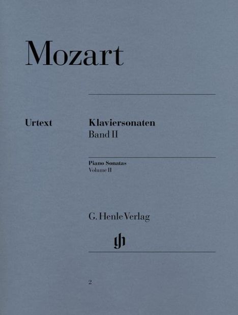 Klaviersonaten Band II, Noten