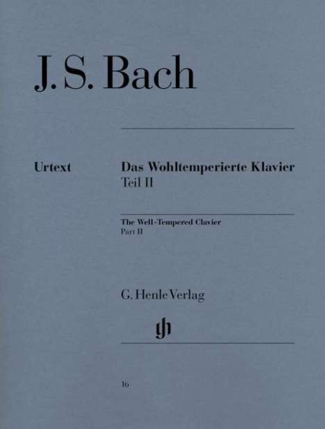 The Well-Tempered Clavier Part II BWV 870-893, Noten