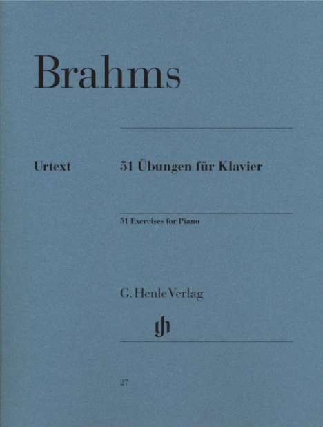Johannes Brahms: Brahms, Johannes - 51 Übungen für Klavier, Noten