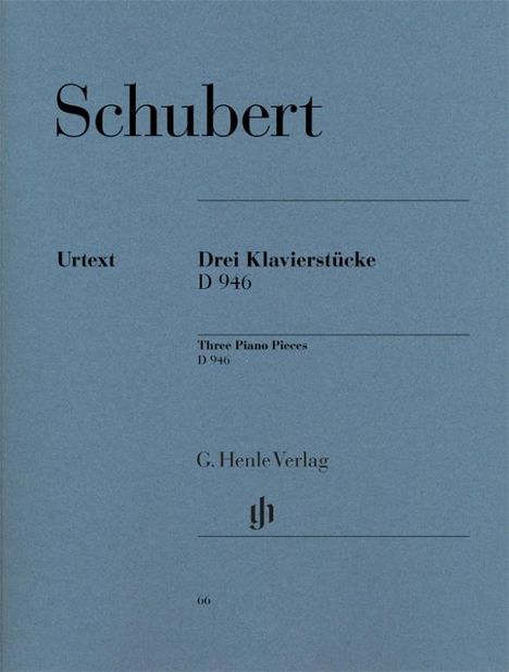 Schubert, Franz - 3 Klavierstücke (Impromptus) op. post. D 946, Noten