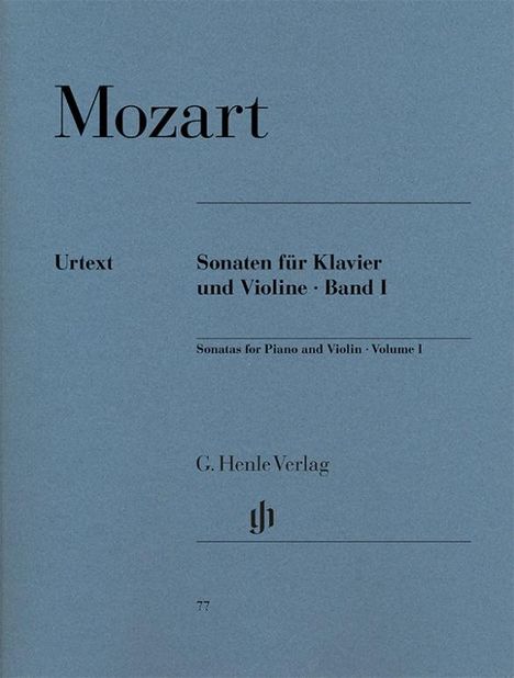 Sonaten für Klavier und Violine, Band I, Noten