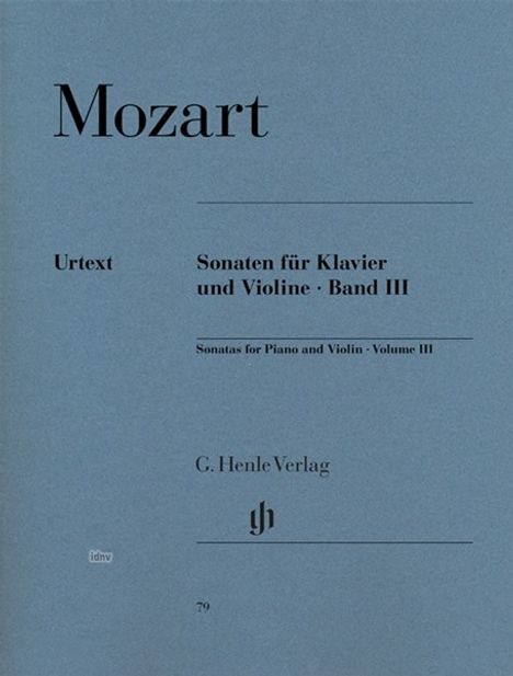 Sonaten für Klavier und Violine. Band.3, Noten