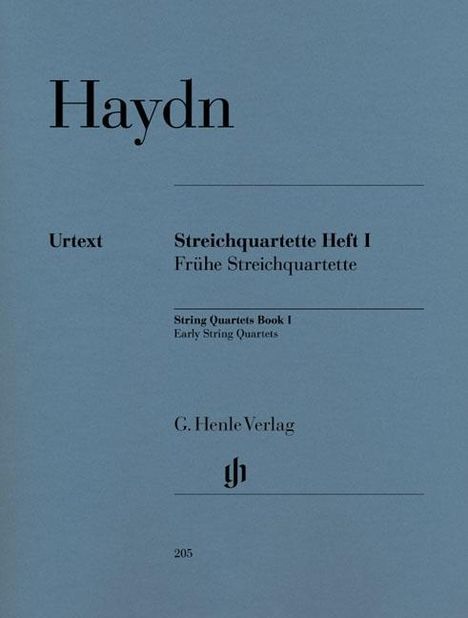 Joseph Haydn: Streichquartette Heft I, Noten