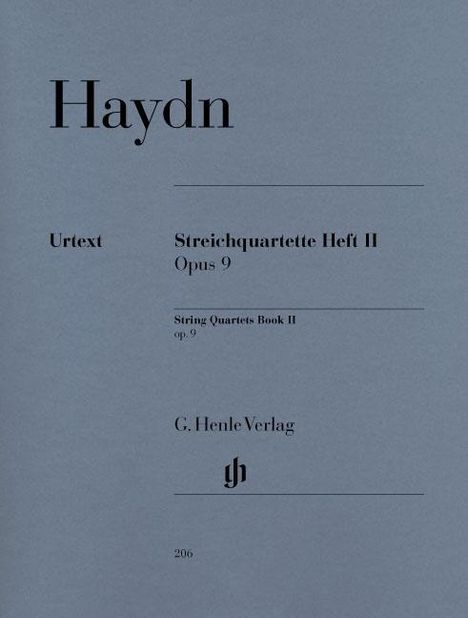 Joseph Haydn: Streichquartette Heft II op. 9, Noten