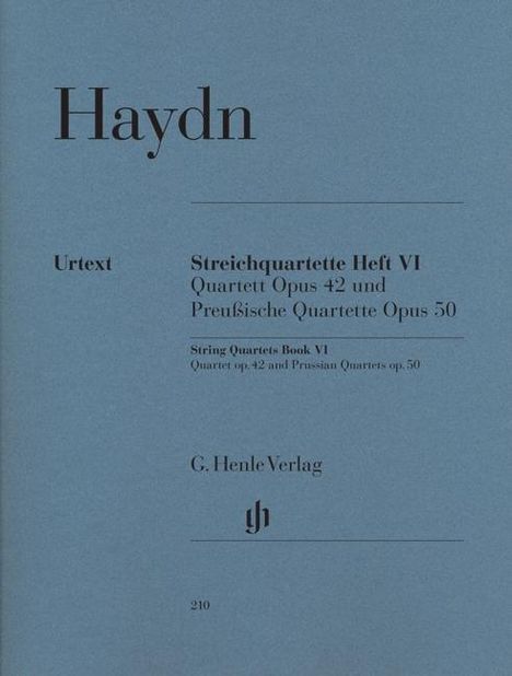 Joseph Haydn: Streichquartette Heft VI op. 4, Noten