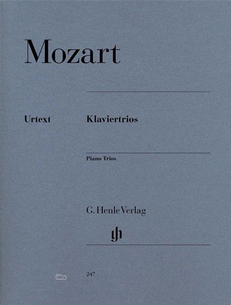 Klaviertrios, Klavier, Klarinette oder Violine, Viola, Noten