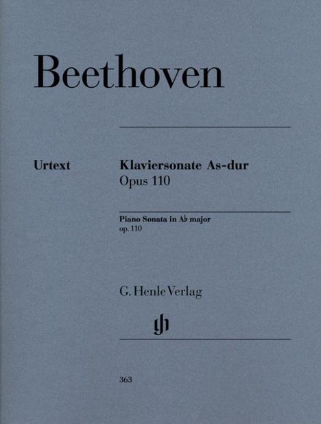 Beethoven, Ludwig van - Klaviersonate Nr. 31 As-dur op. 110, Noten