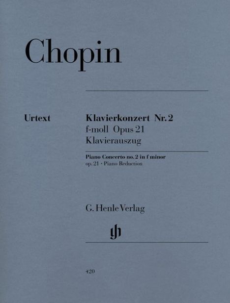 Chopin, Frédéric - Klavierkonzert Nr. 2 f-moll op. 21, Noten