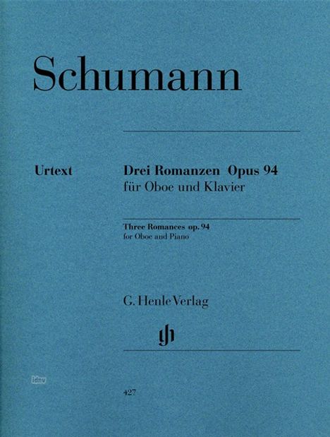 Romanzen für Oboe (oder Violine oder Klarinette) und Klavier op.94, Fassung für Oboe, Noten