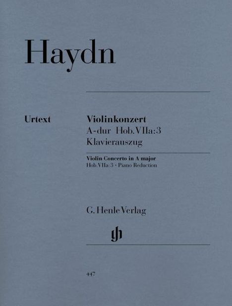 Haydn, J: Konzert für Violine und Orchester A-dur Hob. VIIa:, Noten
