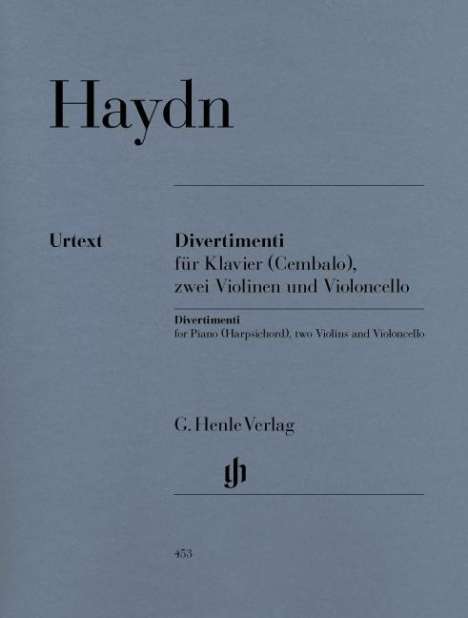 Divertimenti für Klavier (Cembalo), Ausgabe für Klavierquartett, Noten