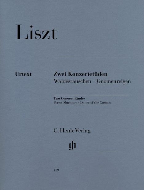 Franz Liszt: Liszt, Franz - Zwei Konzertetüden, Noten