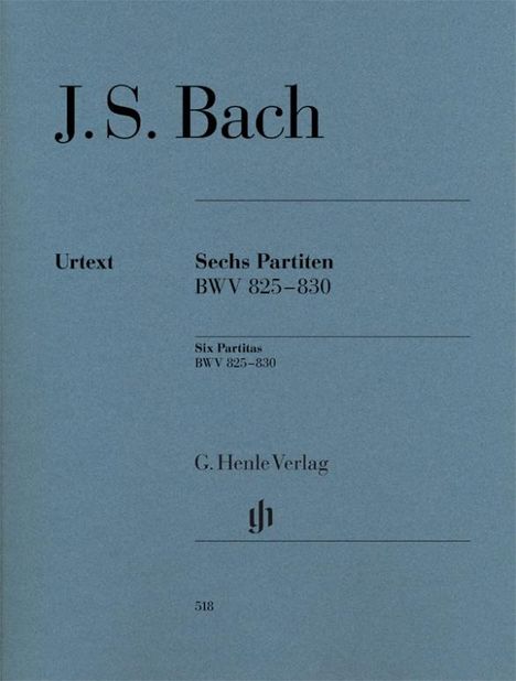 Bach, Johann Sebastian - Sechs Partiten BWV 825-830, Buch