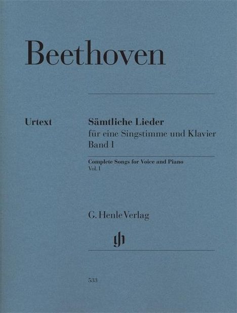 Sämtliche Lieder und Gesänge mit Klavier, Gesang und Klavier, Noten