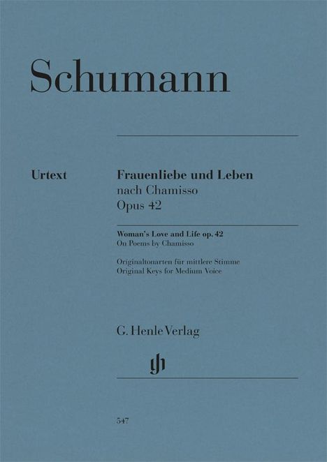 Schumann, Robert - Frauenliebe und Leben op. 42, Noten