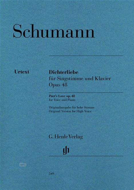 Robert Schumann (1810-1856): Dichterliebe op.48, Gesang und Klavier, Buch