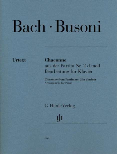 Chaconne aus der Partita Nr. 2 d-moll BWV 1004, Noten