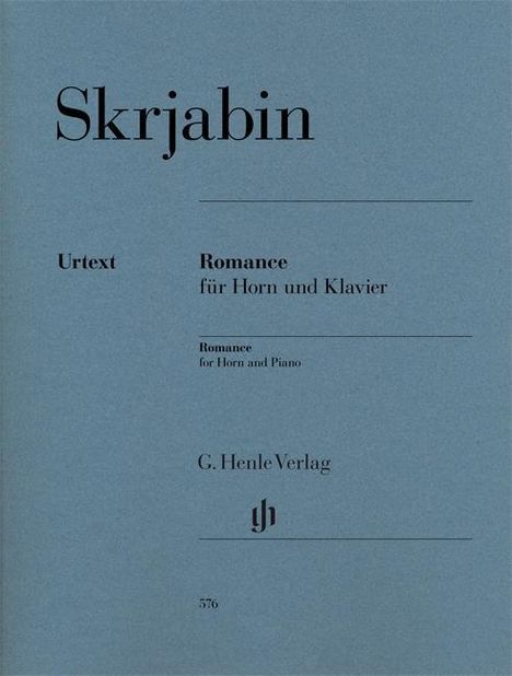 Alexander Skrjabin: Romance für Horn und Klavier, Noten
