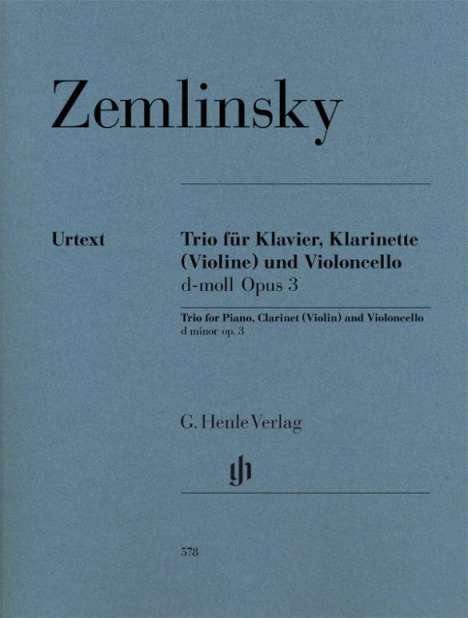 Alexander Zemlinsky: Zemlinsky, A: Trio für Klavier, Klarinette (Violine),Cello, Buch