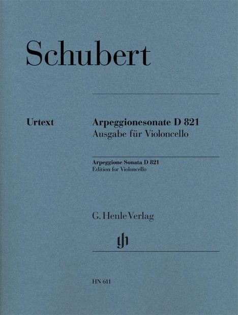 Sonate für Klavier und Arpeggione a-moll D 821 (op. post.) (Fassung für Violoncello), Noten