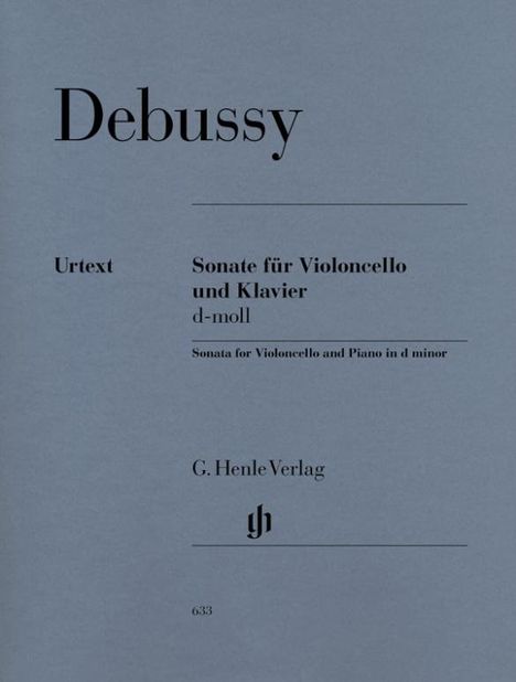 Debussy, Claude - Violoncellosonate d-moll, Noten