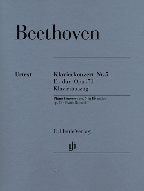 Konzert für Klavier und Orchester Nr. 5 Es-dur op. 73, Noten