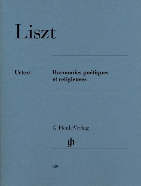 Liszt, Franz - Harmonies poétiques et religieuses, Noten