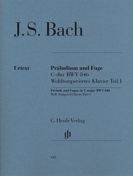 Bach, Johann Sebastian - Präludium und Fuge C-dur BWV 846 (Wohltemperiertes Klavier I), Noten