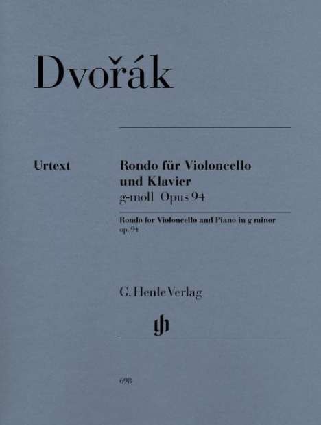 Dvorák, A: Rondo für Violoncello und Klavier g-moll op. 94, Noten