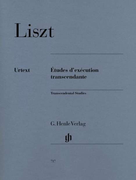 Liszt, Franz - Études d'exécution transcendante, Noten