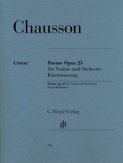 Chausson, Ernest - Poème op. 25 für Violine und Orchester, Noten