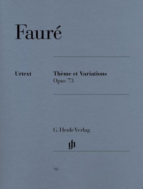 Thème et Variations op.73, Klavier, Noten