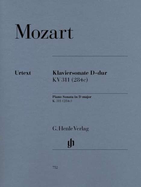 Wolfgang Amadeus Mozart: Klaviersonate D-Dur KV 311, Noten