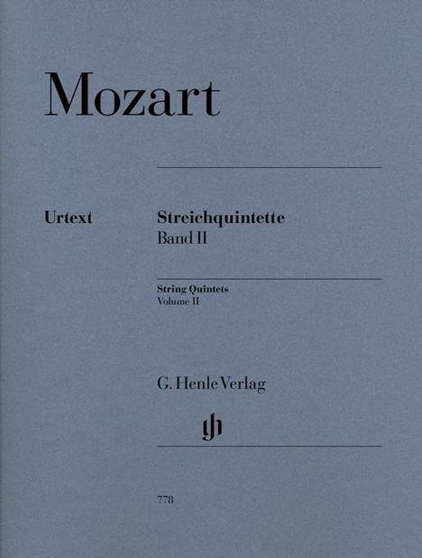 Mozart, W: Streichquintette Band II, Buch