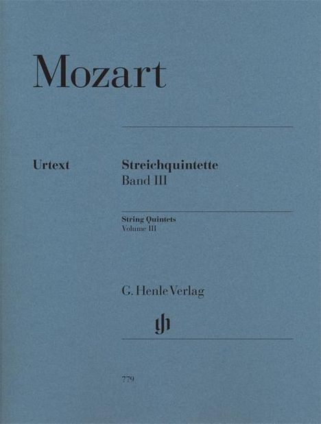 Wolfgang Amadeus Mozart: Streichquintette, Einzelstimmen, 5 Hefte. Bd.3, Noten