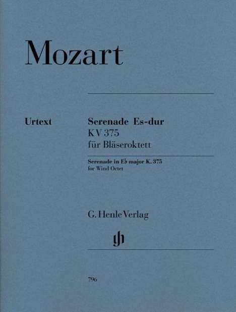 Mozart, W: Serenade Es-dur KV 375, Noten