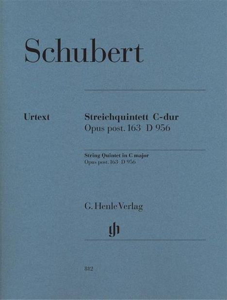 Franz Schubert: Schubert, F: Streichquintett C-dur op. post. 163 D 956, Noten